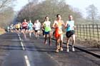 Soon after the start of the Run northumberland Half Marathon.